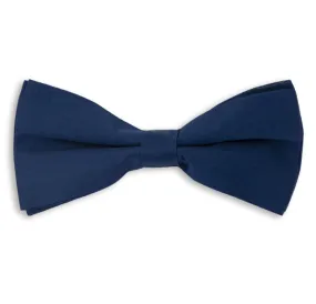 Navy Plain Skinny Bow Tie