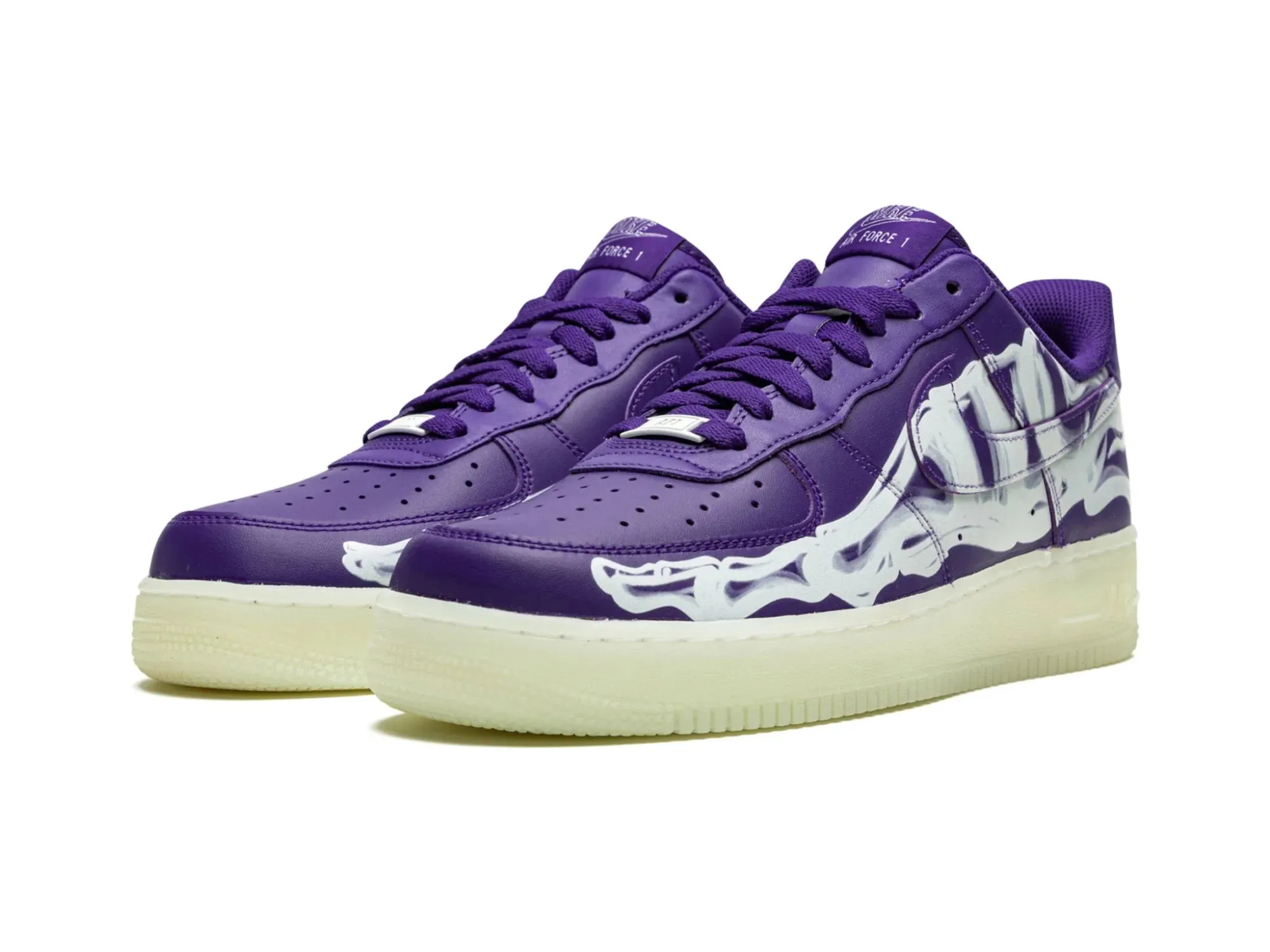 Nike Air Force 1 "Purple Skeleton Halloween"