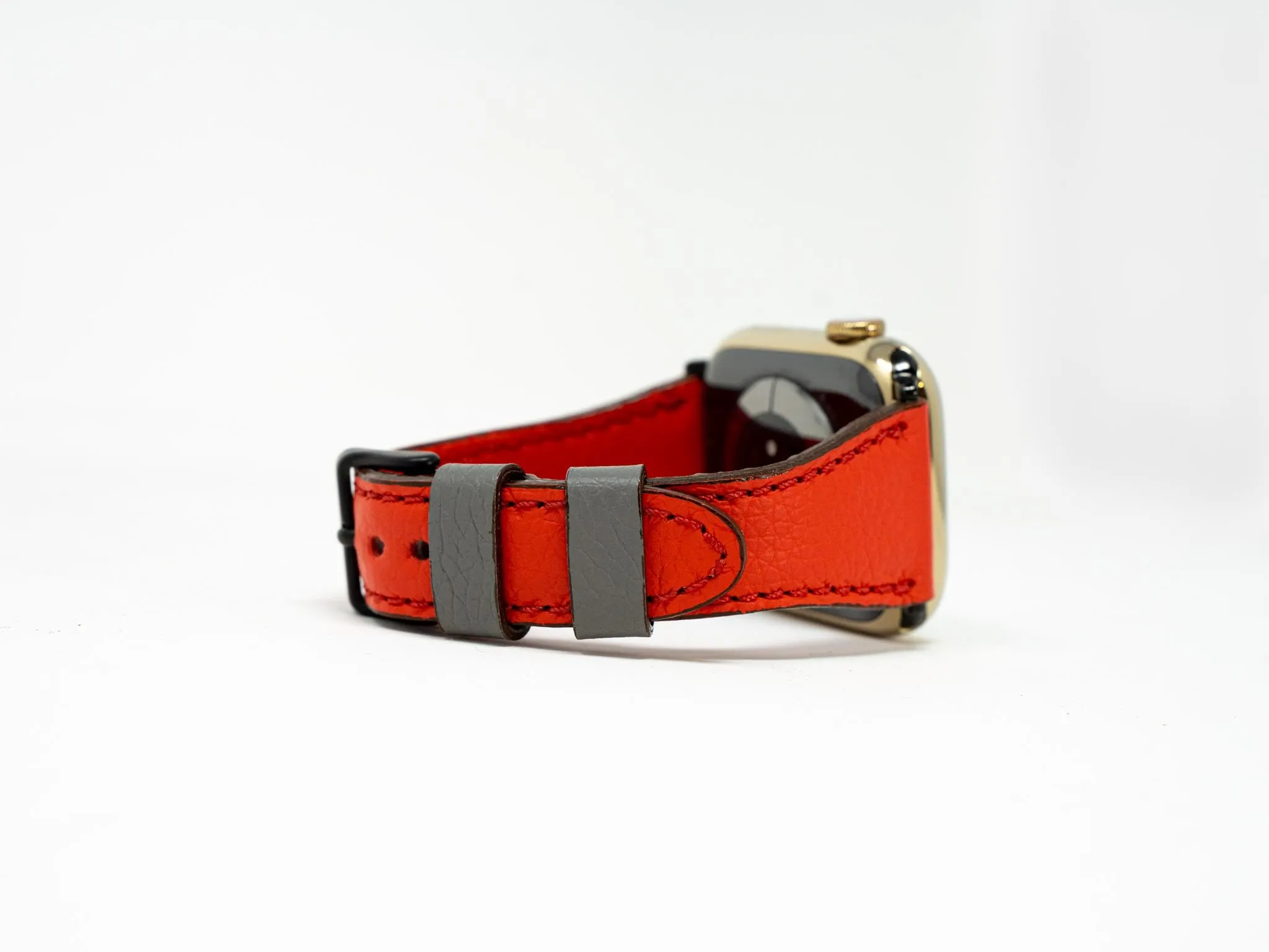 Olpr. leather goods co. Petite Single Italian Leather Apple Watch Band - Red