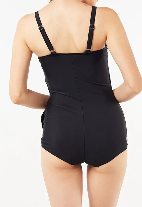 One Piece Overlay Swimsuit