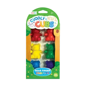 Ooly - Cuddly Cubs Bear Finger Crayons - Set of 6