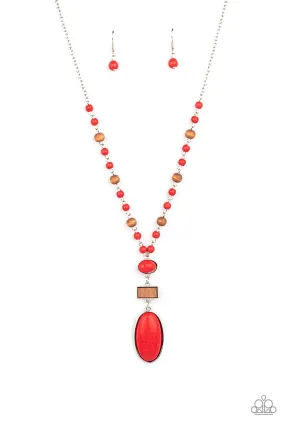 Paparazzi Naturally Essential - Red Necklace