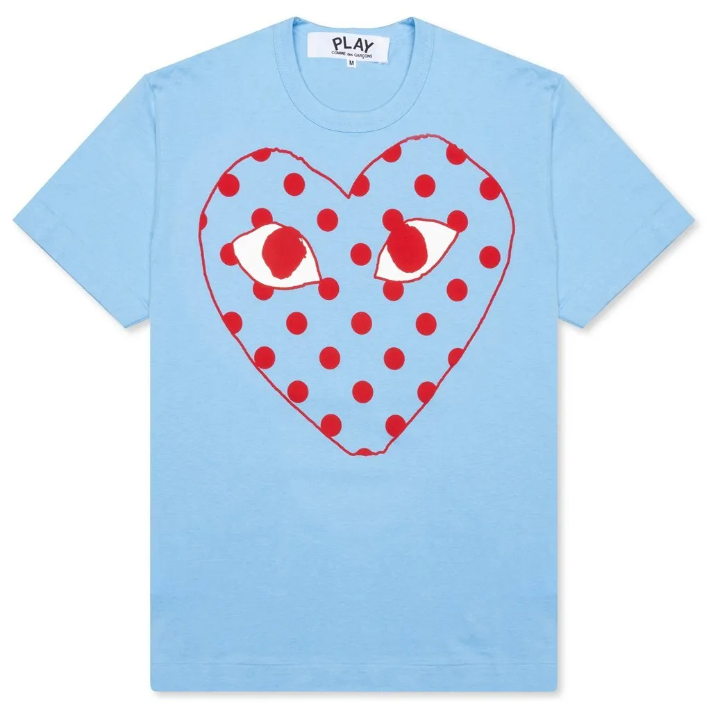 Pastelle Women's Polka Dot Logo T-Shirt - Blue