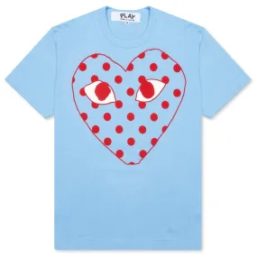 Pastelle Women's Polka Dot Logo T-Shirt - Blue