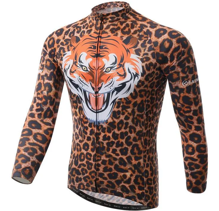 Powerful Tiger Long Sleeve Cycling Jersey Set