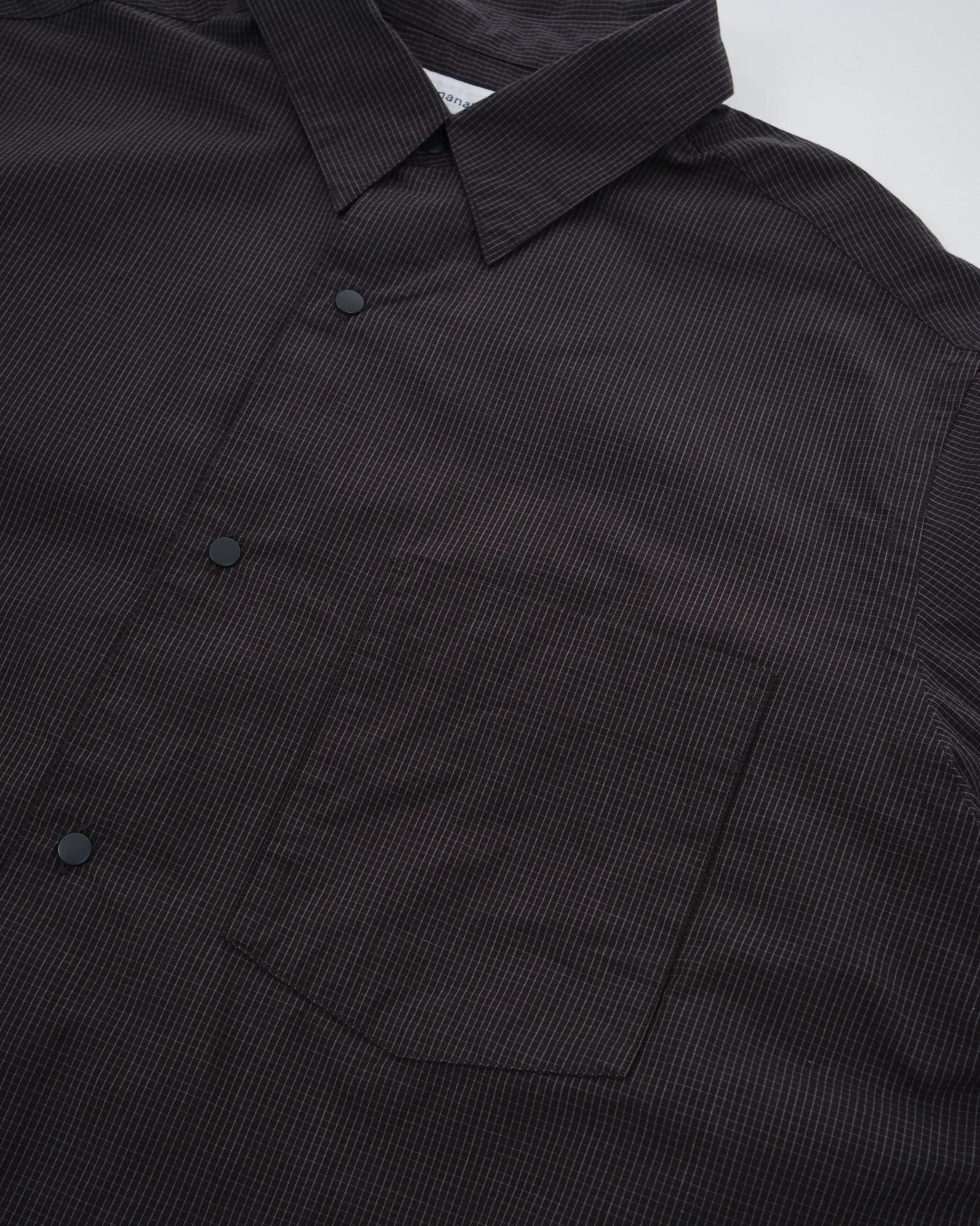 Regular Collar Wind Shirt Charcoal