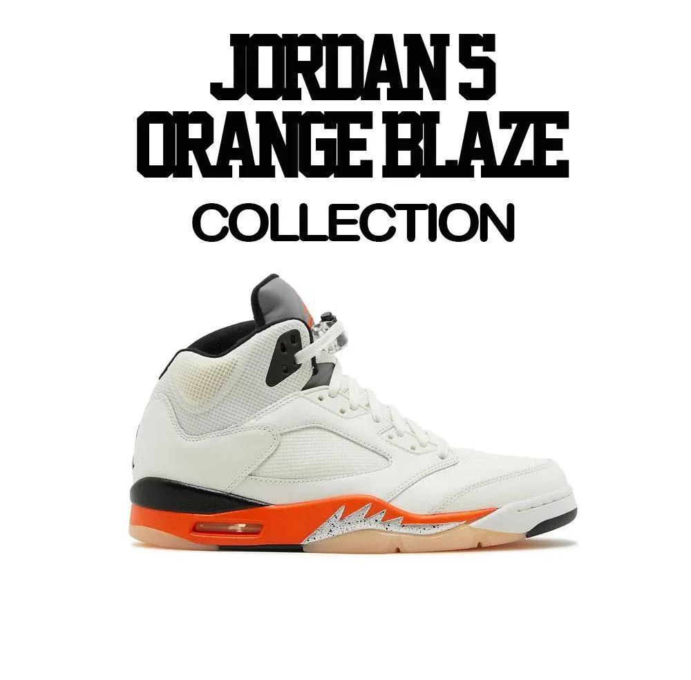 Retro 5 Orange Blaze Shirt - Cheers Bear - Black