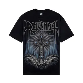 Revenge Airbrush Metal Tee Black