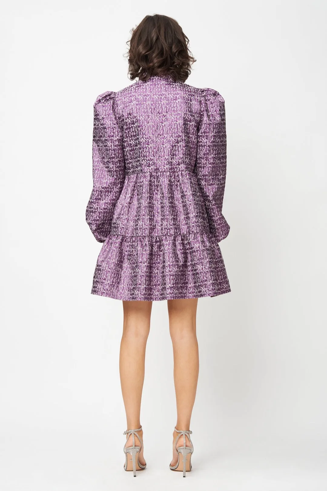 Riley Dress Purple Metallic