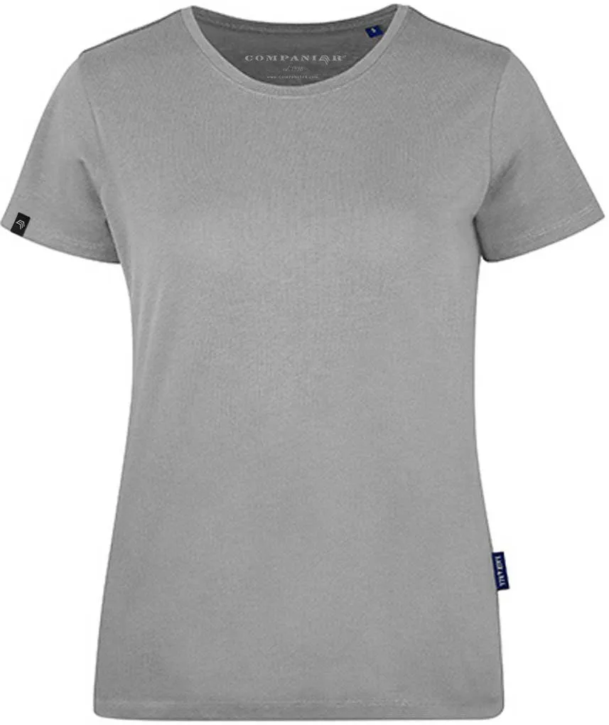 RMH 0201 ― Damen Luxury Bio-Baumwolle T-Shirt - Stone Grau