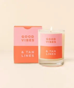 Rocks Glass Candle - Good Vibes & Tan Lines