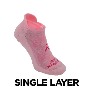 Run Luxe Single Layer Pink Ribbon Tab