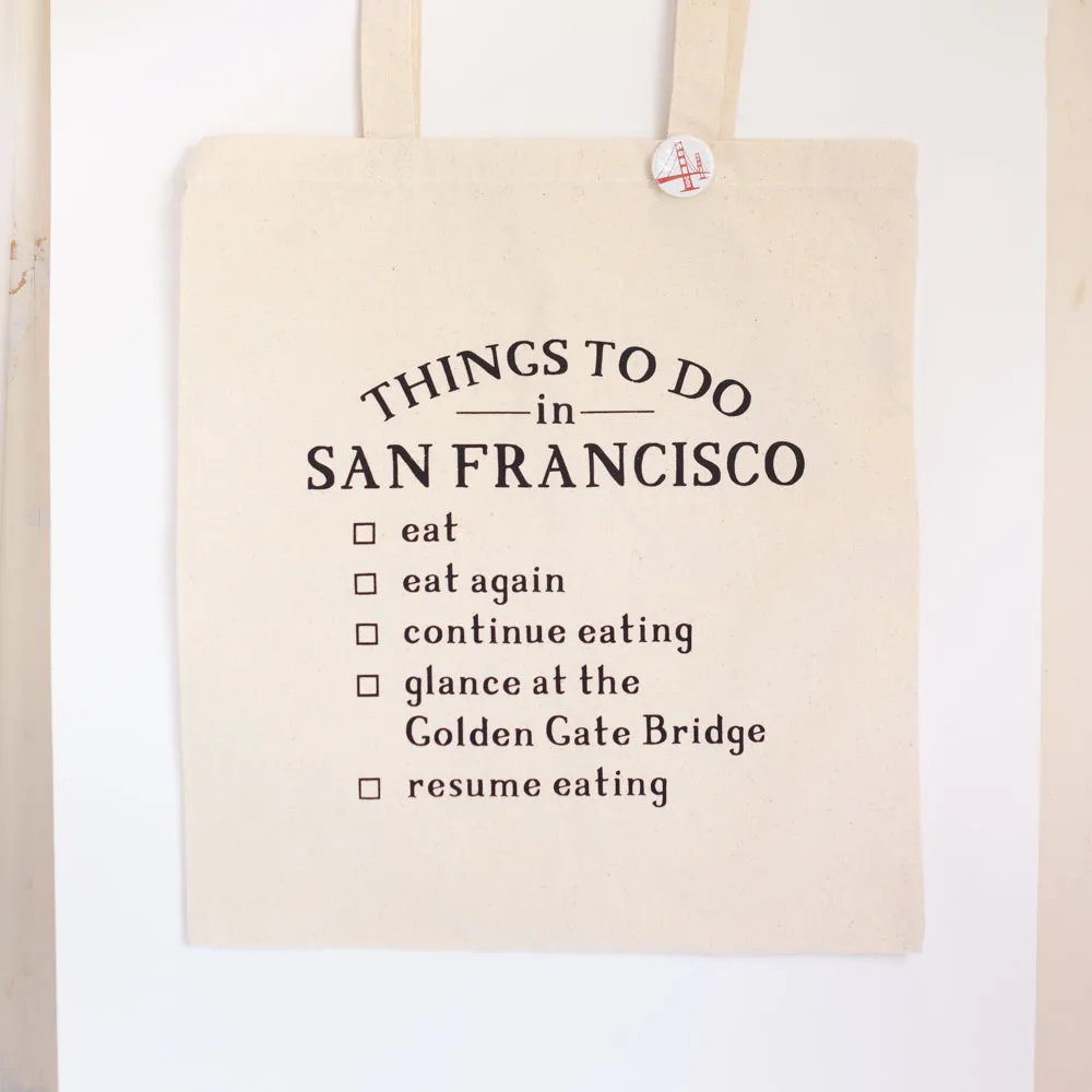 San Francisco tote bag, San Francisco foods gift idea, San Francisco souvenir