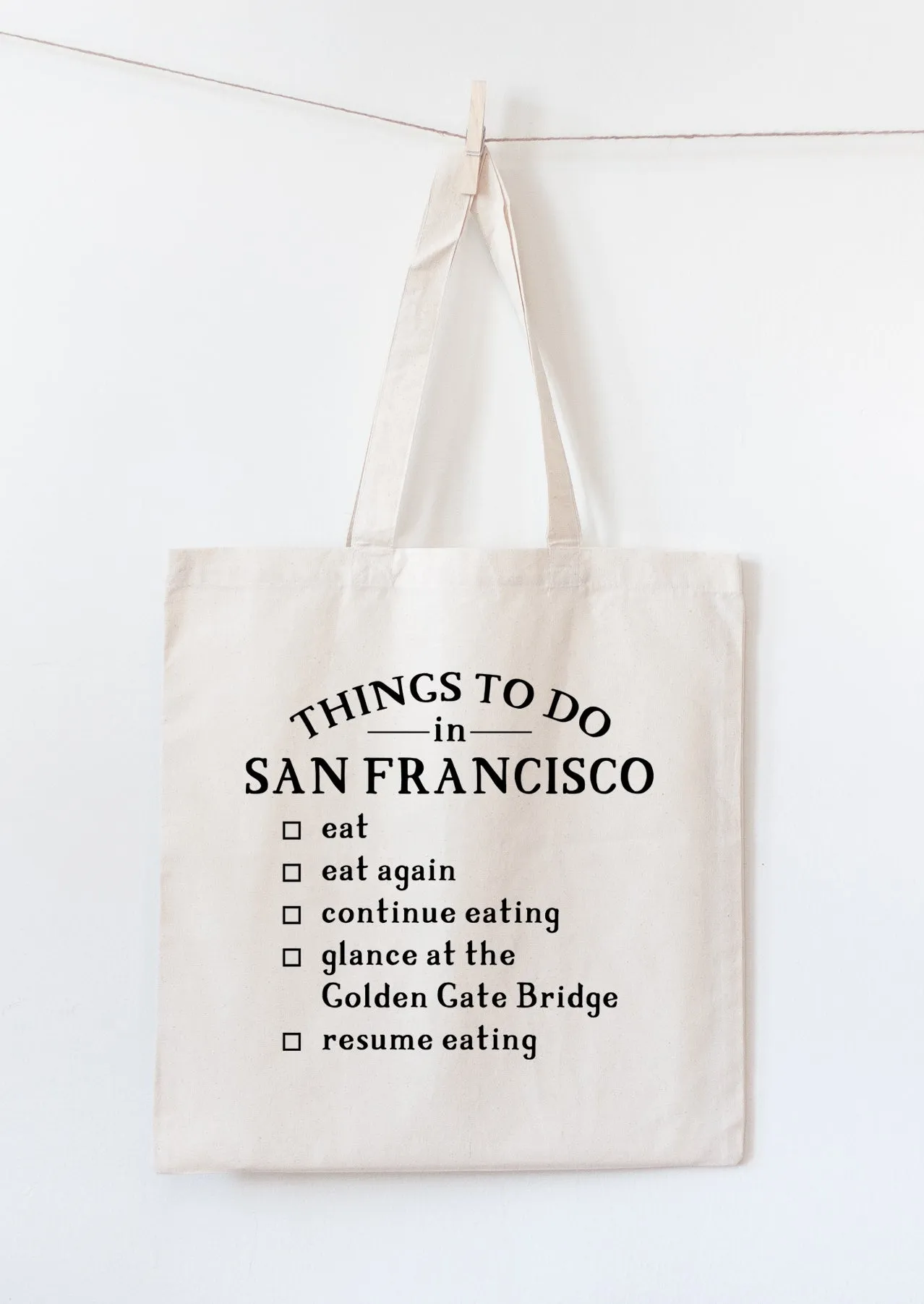 San Francisco tote bag, San Francisco foods gift idea, San Francisco souvenir