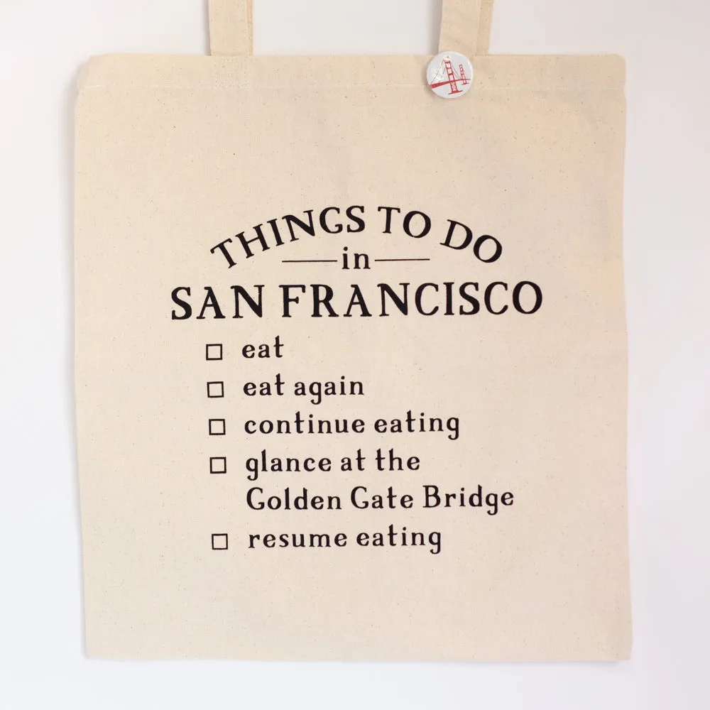 San Francisco tote bag, San Francisco foods gift idea, San Francisco souvenir