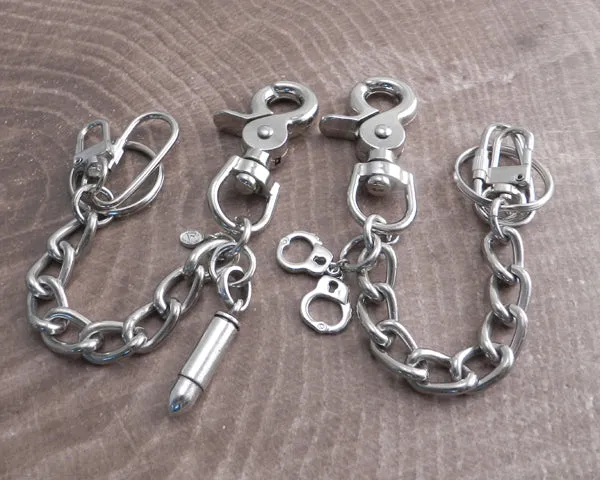 Shackle Key Chain 4" with Bullet pendant