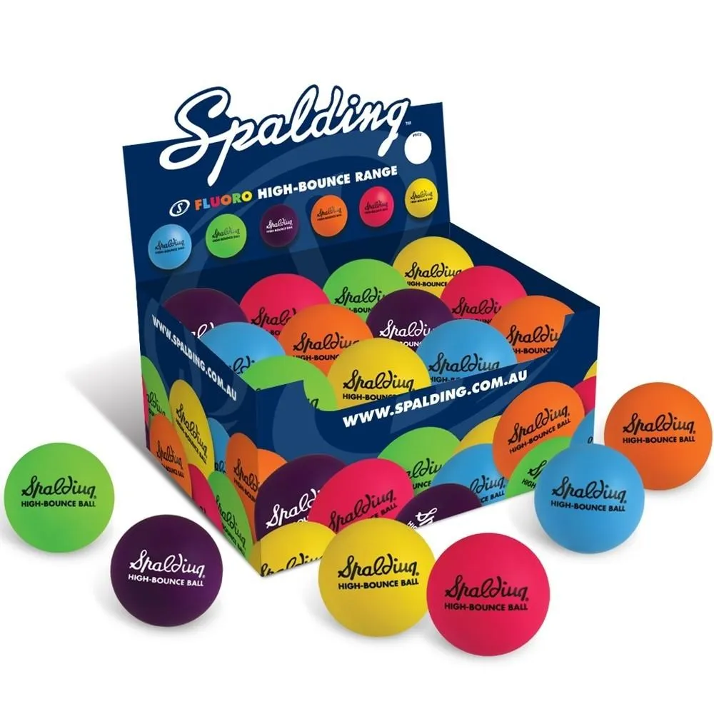 SPALDING HIGH BOUNCE FLURO COLOUR BALL