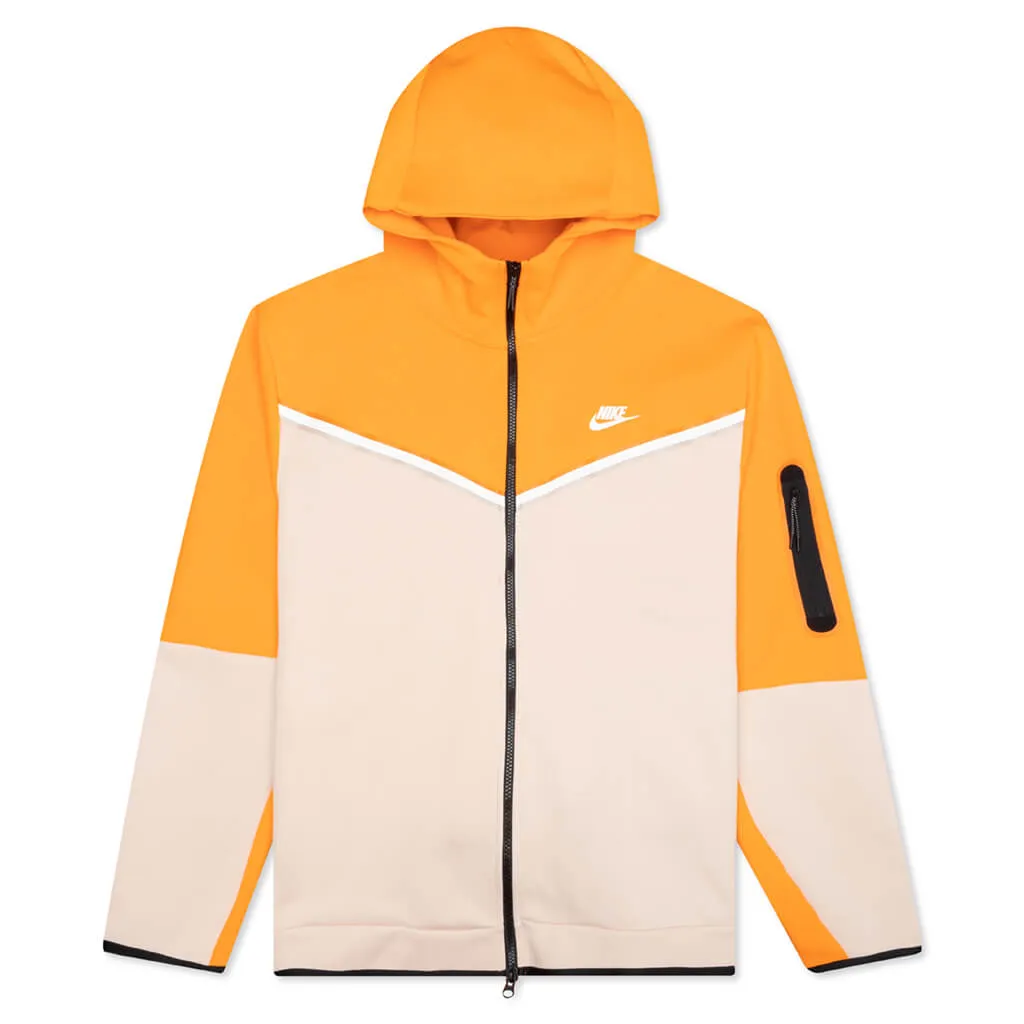 Sportswear Tech Fleece Full Zip Up Hoodie - Kumquat/Sanddrift