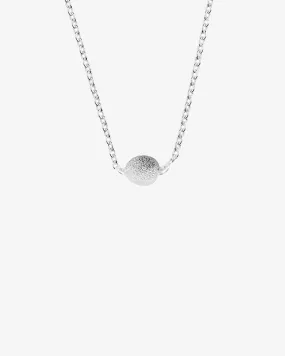 Stardust shine drop necklace silver