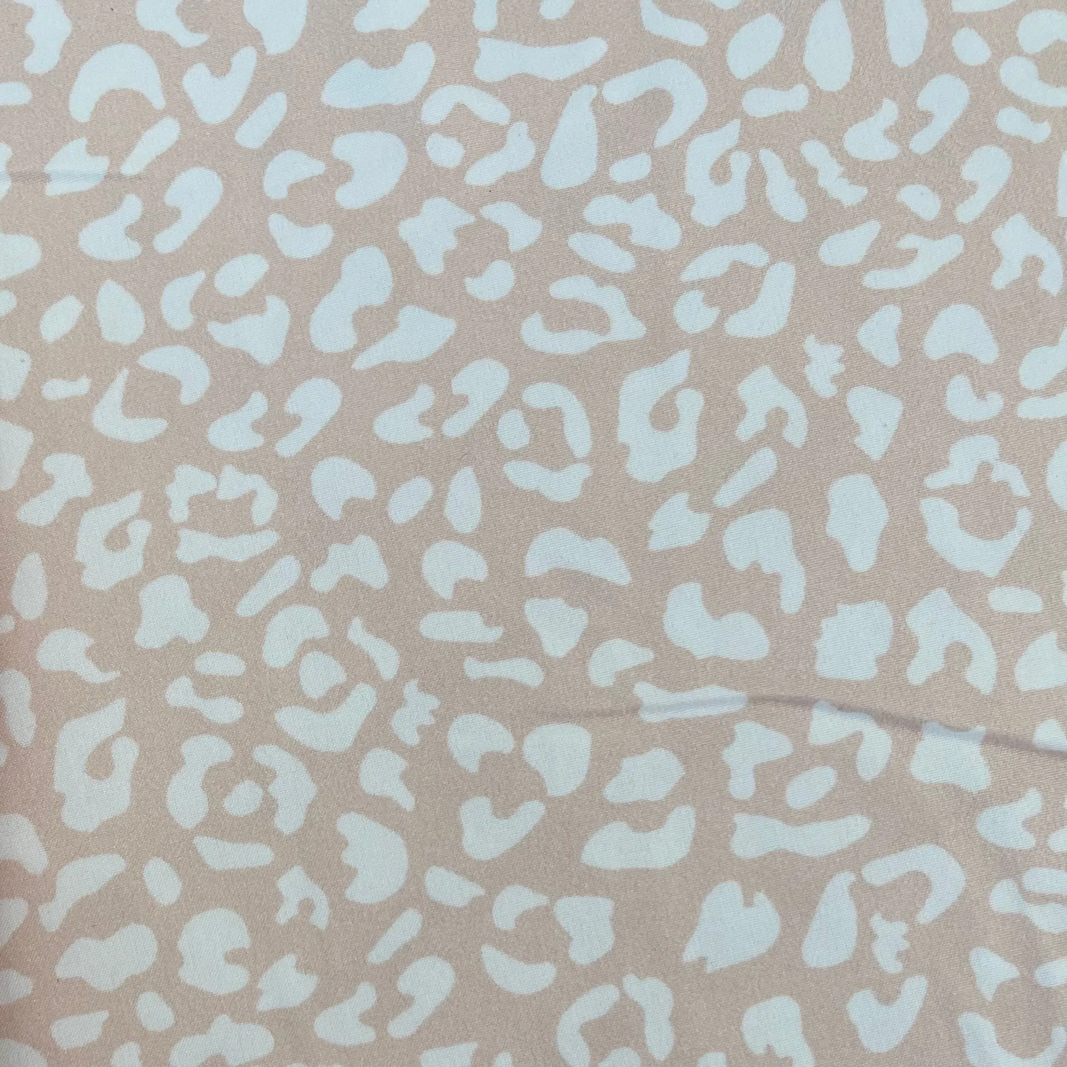 Stretch Woven - Blush Leopard - 32" Flawed Pre-Cut