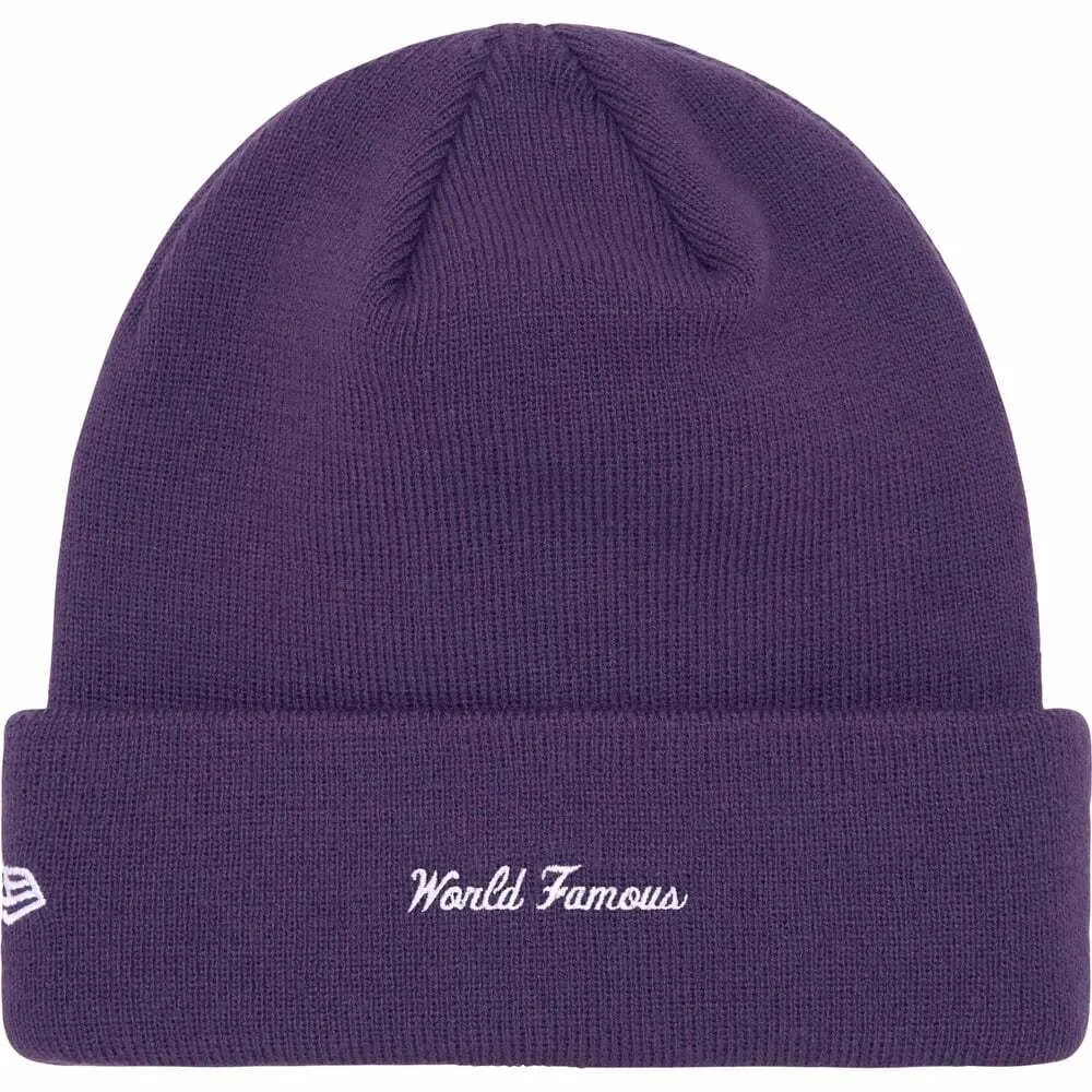 Supreme Box Logo Beanie (FW23) Dark Purple