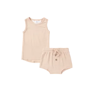 Susukoshi Organic PJ Singlet Shorties Set | Husk