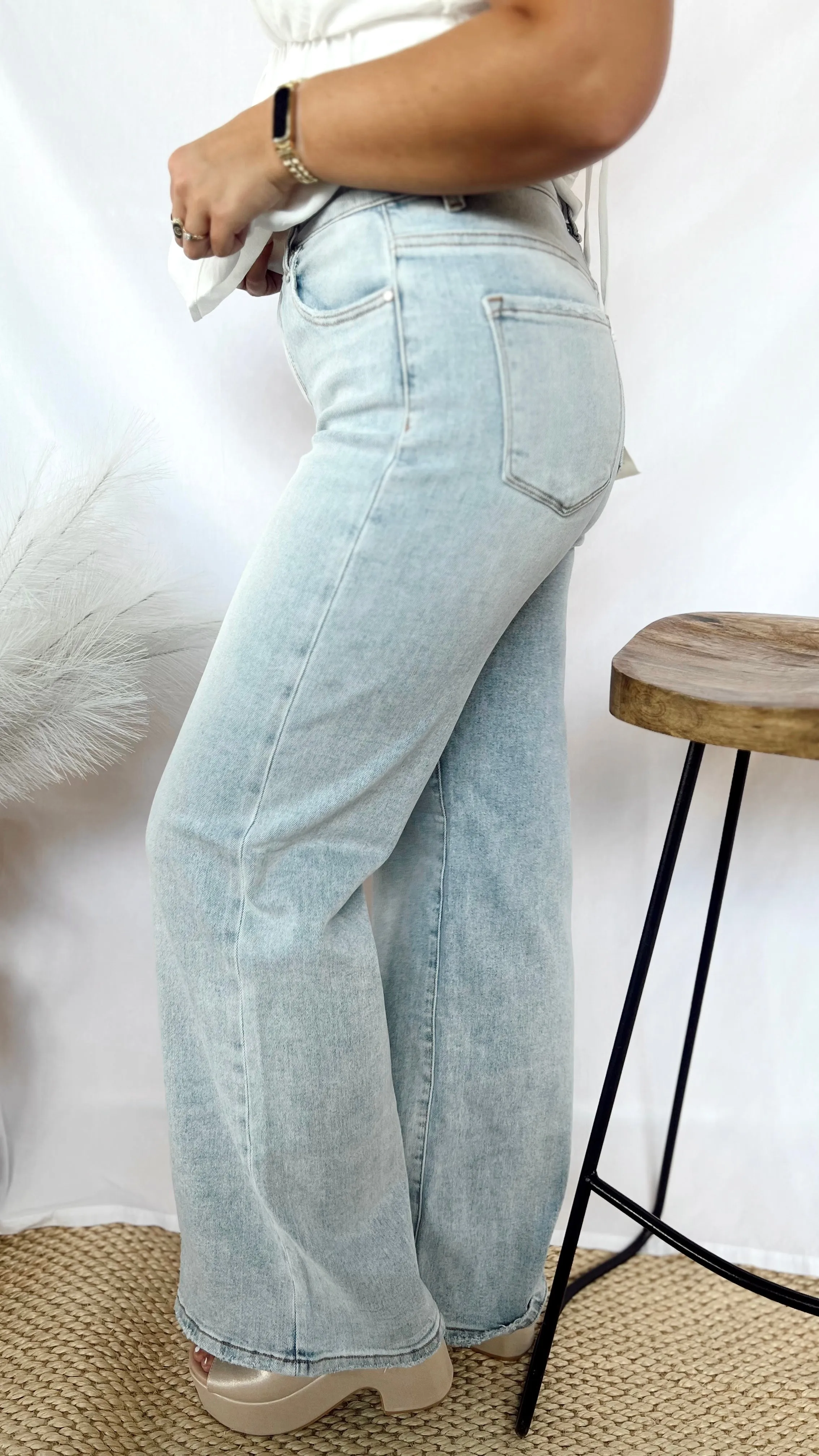 The Basic High Rise Flare Jeans