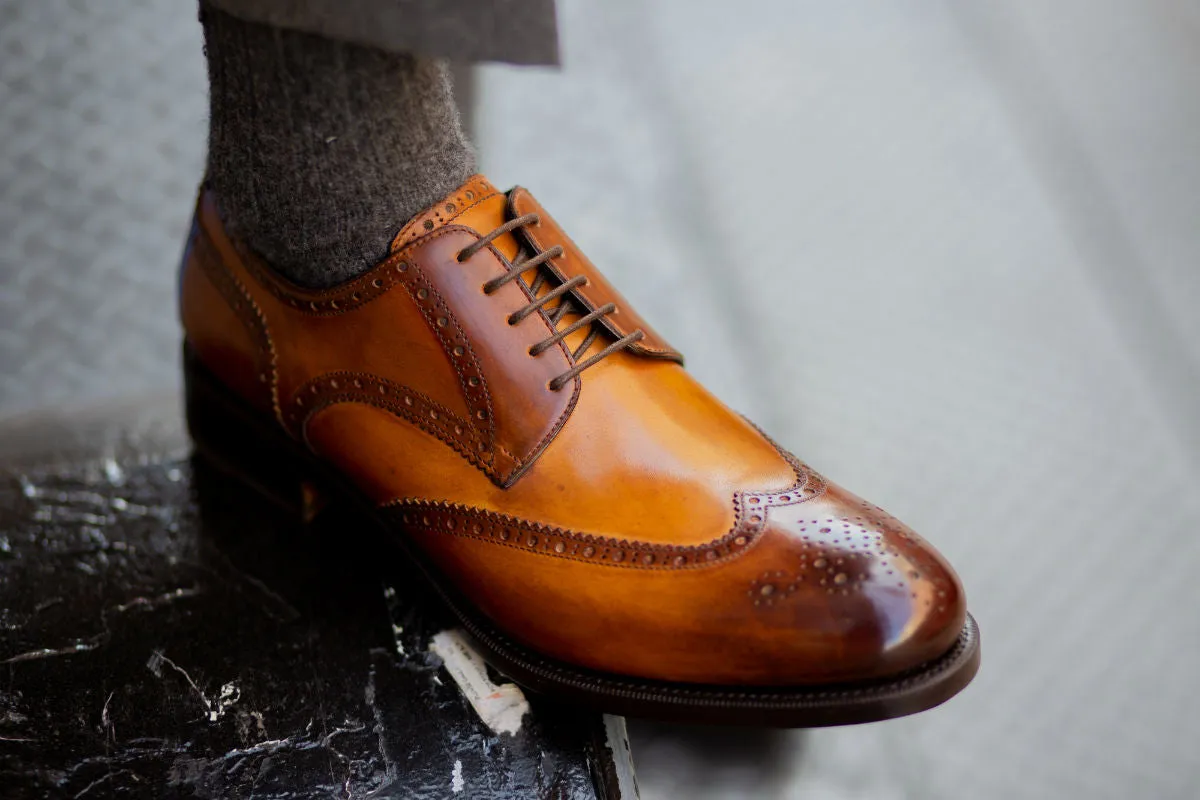 The Churchill Wingtip Derby - Tobacco