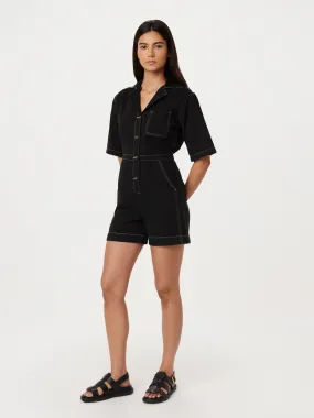 The Utility Romper in Black