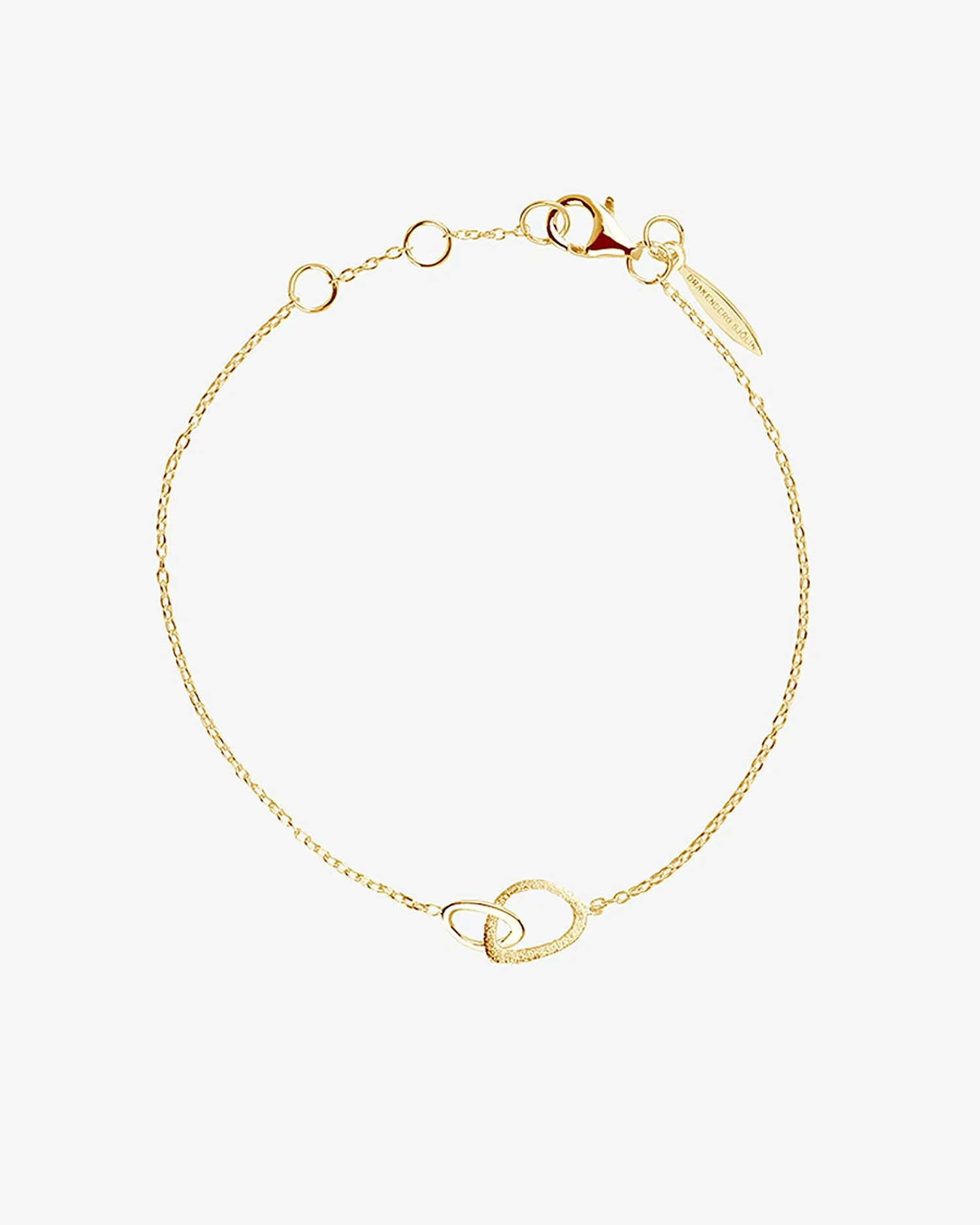 Together drop bracelet gold