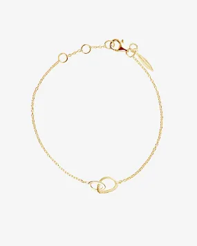 Together drop bracelet gold