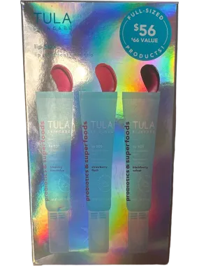 TULA Skincare Lip Treatment Balm Set, Hydrating Fruit Oils & Peptides, Sheer Tint