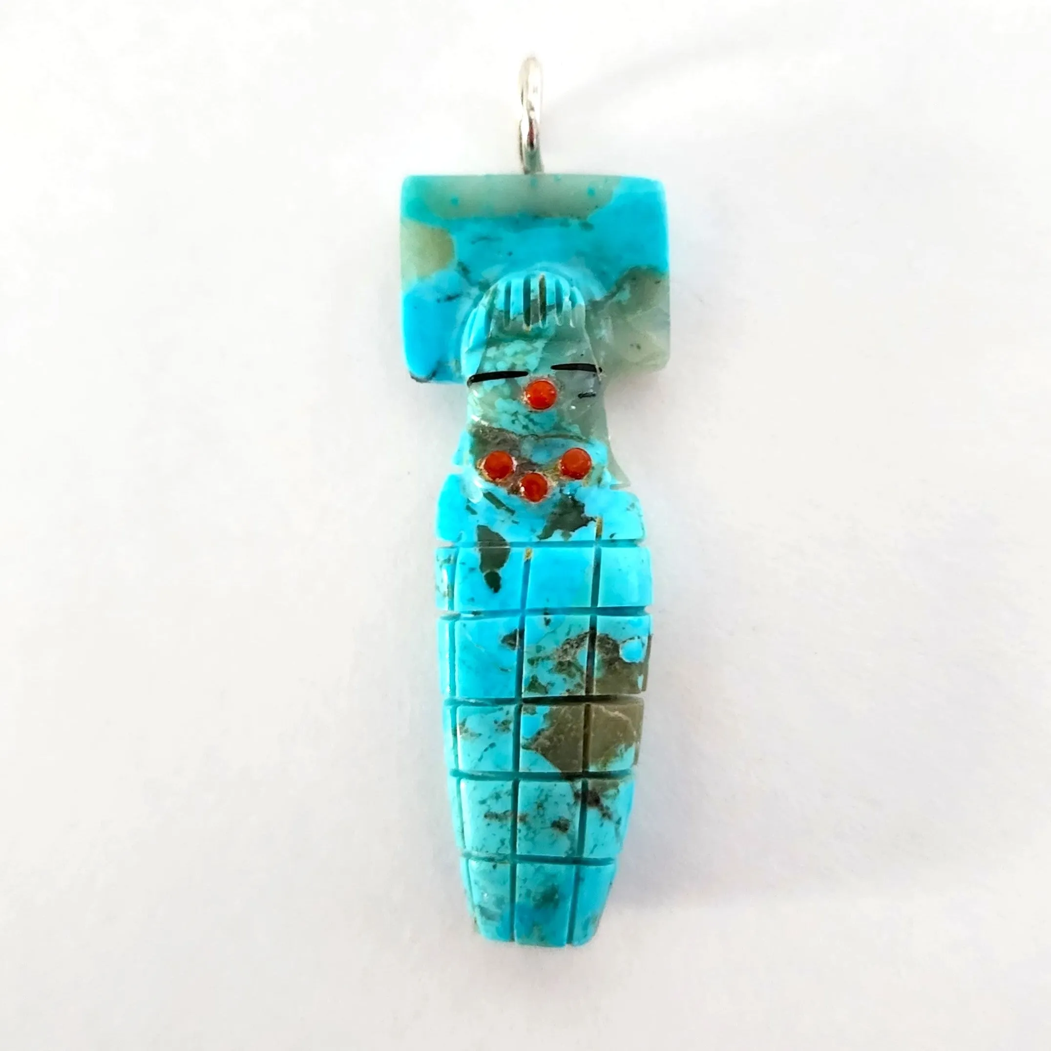 Turquoise Corn Maiden Pendant