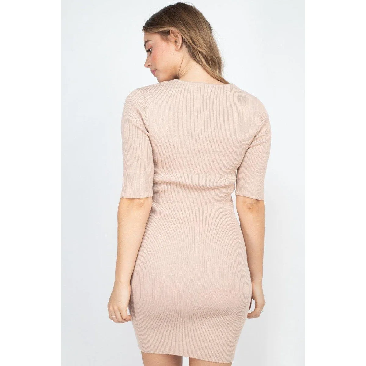 Twist Knot Knit Dress