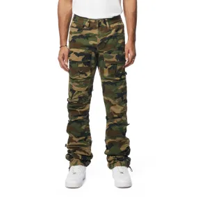 Utility Bungee Twill Pants - Wood Camo