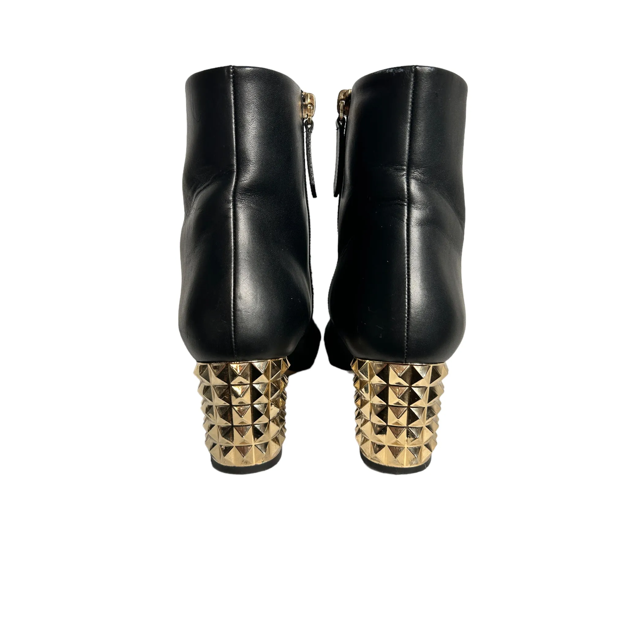 VALENTINO | Black Leather Ankle Boots