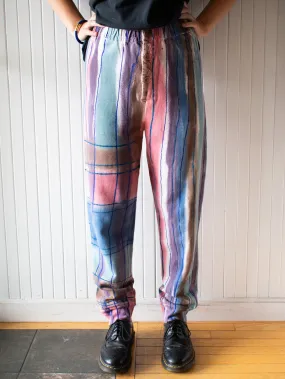 Vintage 1980s Painted Terrycloth Pants Medium