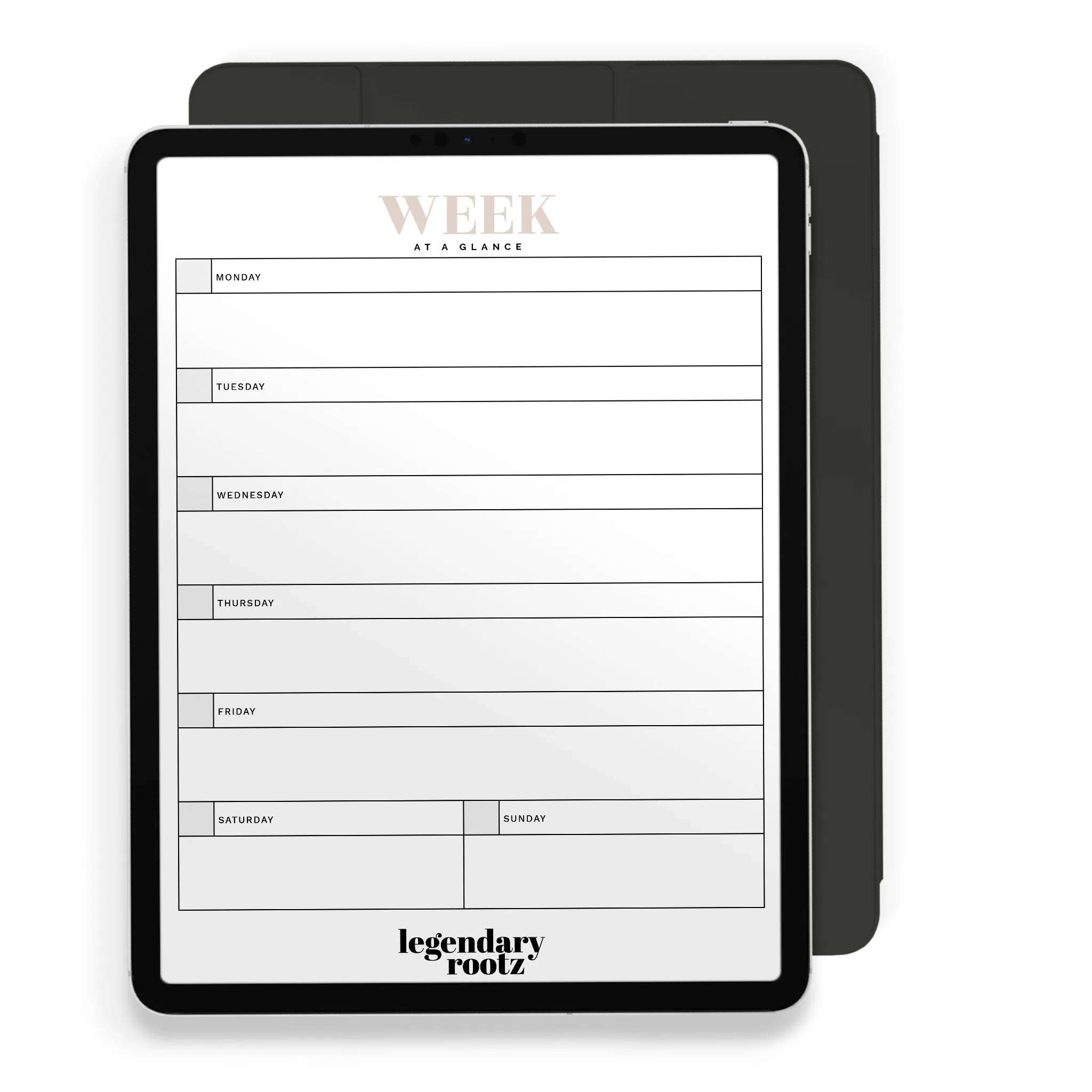 Week At a Glance Worksheet