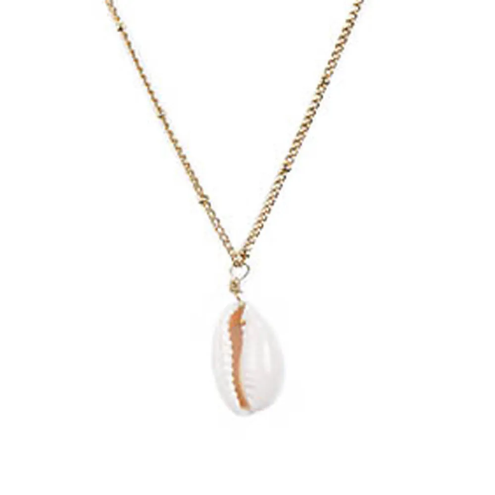 White Gold Shell Necklace