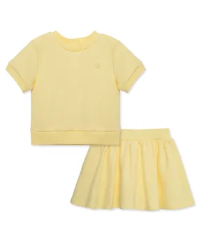 Yellow 2-Piece Infant Skort Set (12M-24M)