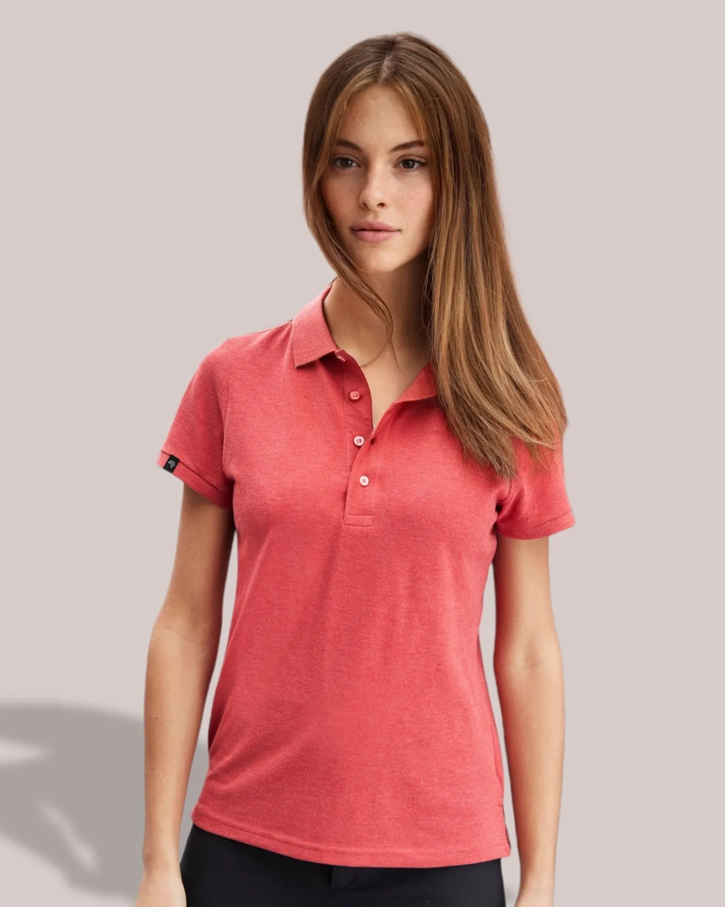 ― % ― JAN 8009/ ― Damen Bio-Baumwolle Polo Shirt - Weiß Natural [XL]